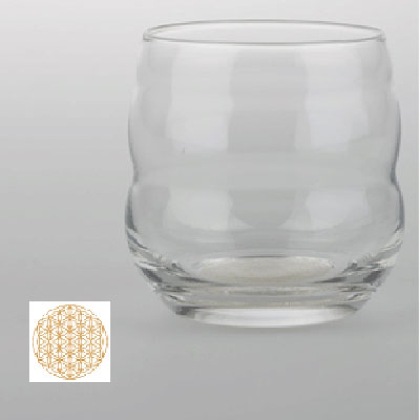 Trinkglas Blume des Lebens, Mythos gold